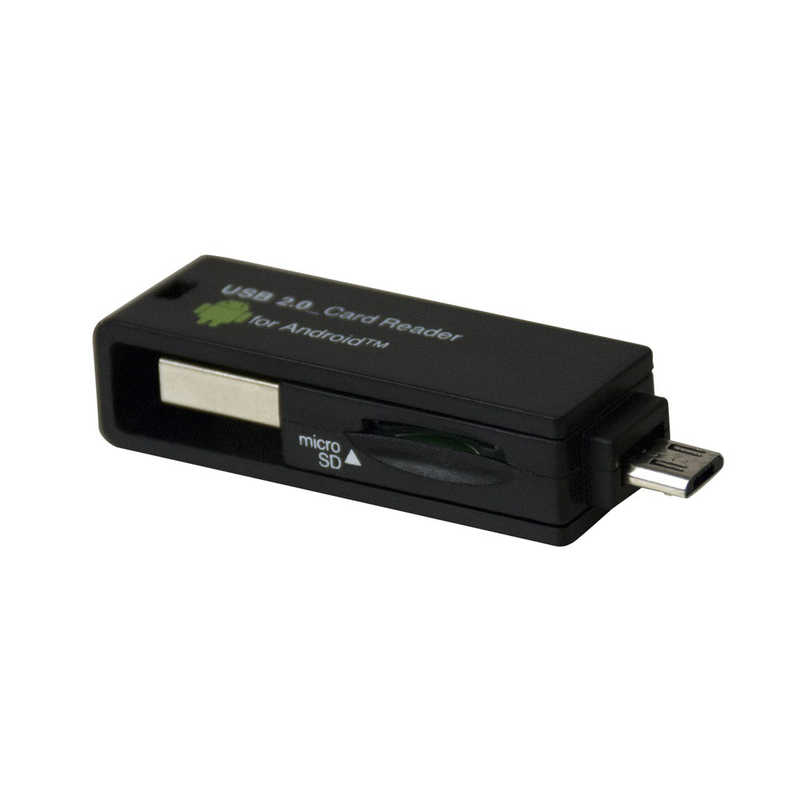 ナカバヤシ ナカバヤシ カードリーダー microSD専用 Digio2 ブラック (USB2.0/1.1 /スマホ対応) CRW-DMSD64BK CRW-DMSD64BK