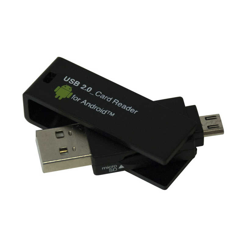 ナカバヤシ ナカバヤシ カードリーダー microSD専用 Digio2 ブラック (USB2.0/1.1 /スマホ対応) CRW-DMSD64BK CRW-DMSD64BK