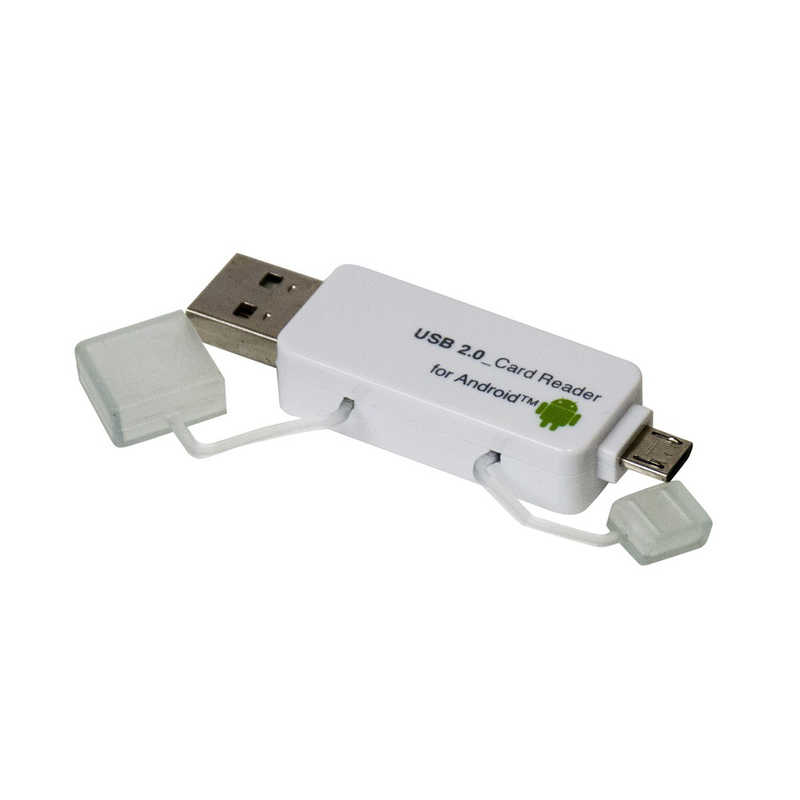 ナカバヤシ ナカバヤシ カードリーダー microSD/SDカード専用 Digio2 ホワイト (USB2.0/1.1 /スマホ対応) CRW-DSD63W CRW-DSD63W