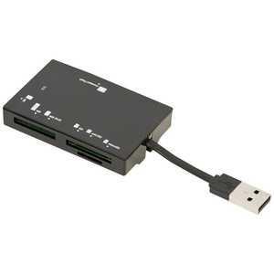 ナカバヤシ USB2.0 マルチカードリーダー CRW-5M67BK