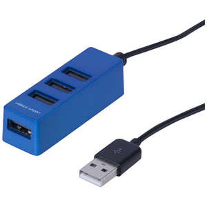 ナカバヤシ USBハブ ブルー [USB2.0対応 /4ポート] UH-2404BL