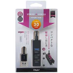 ʥХ䥷 USB3.0ϥ[4ݡȡХѥMac/Win0.3m]ޥͥåդ ֥å UH-3064BK