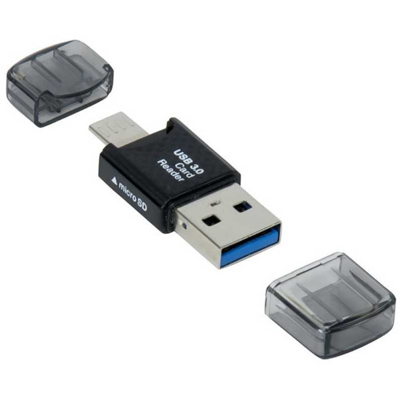 ナカバヤシ ナカバヤシ 【アウトレット】カードリーダー ライター microSD専用 Digio2 ブラック (USB3.0/2.0) CRW-DMSD65BK CRW-DMSD65BK