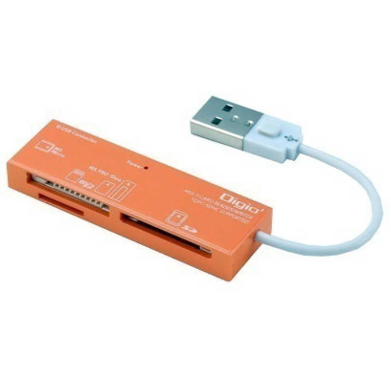 ナカバヤシ ナカバヤシ マルチカードリーダー ライター Digio2 オレンジ (USB2.0) CRW-5M69DD CRW-5M69DD