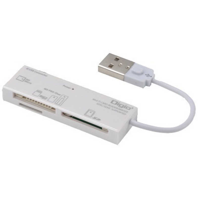ナカバヤシ ナカバヤシ マルチカードリーダー ライター Digio2 ホワイト (USB2.0) CRW-5M69W CRW-5M69W