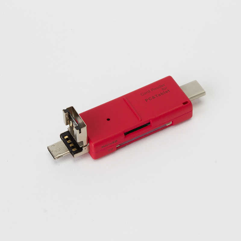 ナカバヤシ ナカバヤシ カードリーダー microSD/SDカード専用 Digio2 レッド (USB2.0) CRW-TCMSD72R CRW-TCMSD72R
