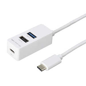 ナカバヤシ Type-C USB3.0+2.0 3ポートハブ 120cm UH-C3123 ナカバヤシ Type-C USB3.0+2.0 3ポートハブ 120cm UH-C3123