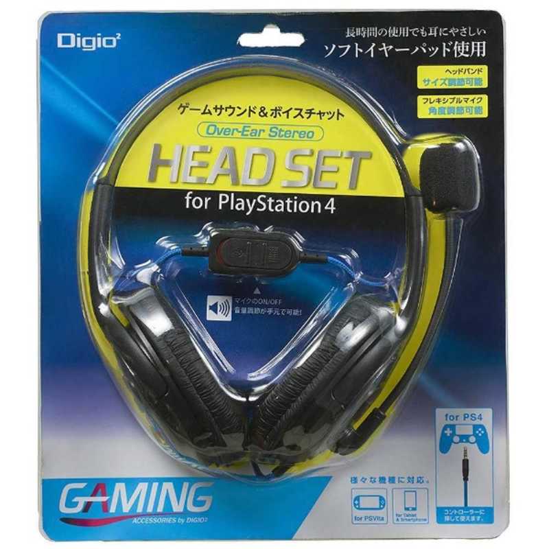 ナカバヤシ ナカバヤシ PS4対応 ゲーム用オーバーイヤーヘッドセット ステレオタイプ ブラック  