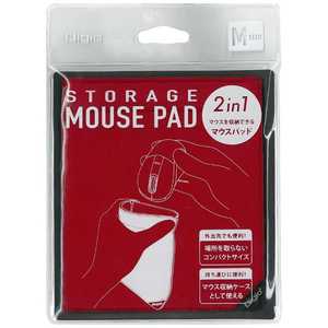 ナカバヤシ マウスパッド[160x140x8.5mm]マウス収納可能 Mサイズ レッド MUP-920R