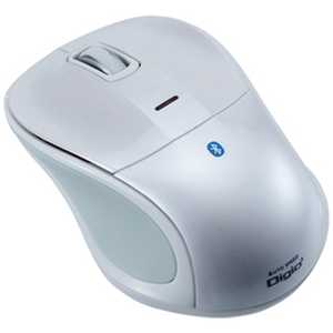 ナカバヤシ (タブレット対応)ワイヤレスBlueLEDマウス 静音マウス(3ボタン･ホワイト) MUS-BKT111W