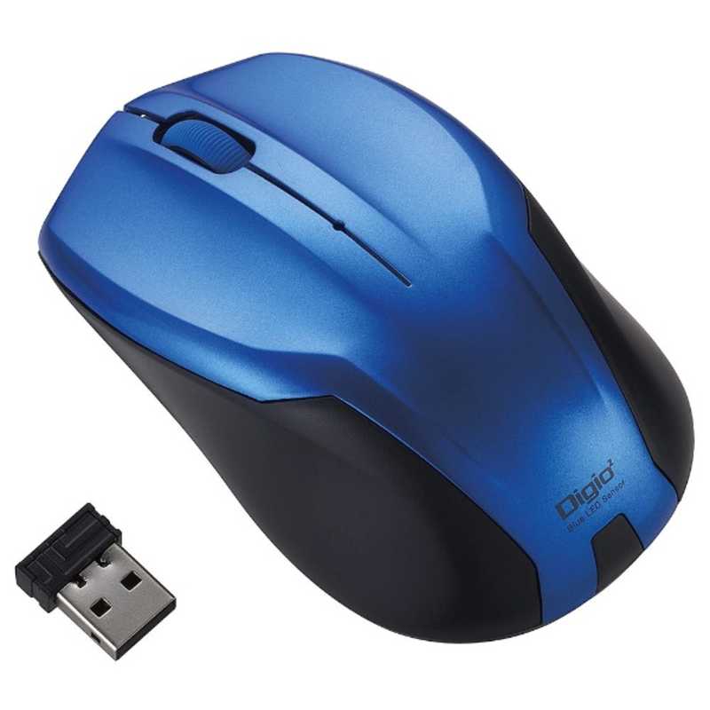 ナカバヤシ ナカバヤシ ワイヤレスBlueLEDマウス[2.4GHz USB･Mac/Win] 静音 MUS-RKT125BL MUS-RKT125BL