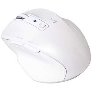 ナカバヤシ Digio2 ワイヤレスBlueLEDマウス Zシリーズ(5ボタン・ホワイト) ホワイト MUSBKF121W