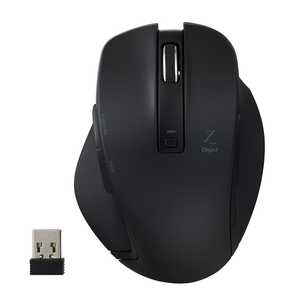 ナカバヤシ マウス Digio2 Zシリーズ Mサイズ [BlueLED /無線(ワイヤレス) /5ボタン /USB] ブラック MUS-RKF129BK