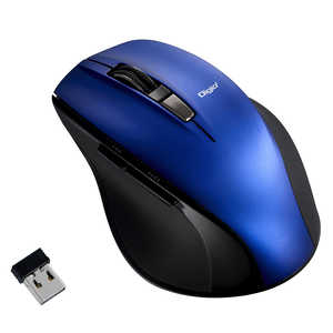 ナカバヤシ 高速スクロｰルマウス 無線静音5ボタンBlueLEDマウス ブルｰ [BlueLED /5ボタン /USB /無線(ワイヤレス)] MUS-RKF164BL