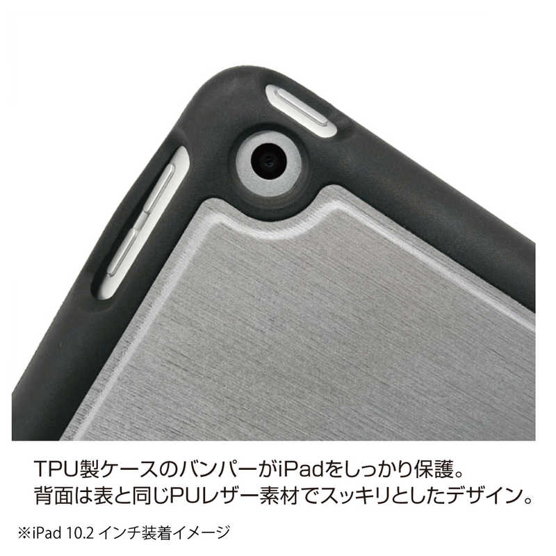 ナカバヤシ ナカバヤシ ハニカム衝撃吸収ケース iPad10.2inch2019用 シルバー TBC-IP1904SL TBC-IP1904SL