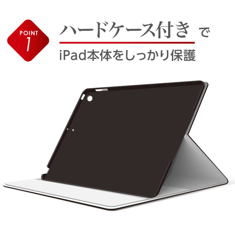 ナカバヤシ ナカバヤシ 軽量ハードケースカバー iPad10.2inch2019用 ブラック TBC-IP1907BK TBC-IP1907BK