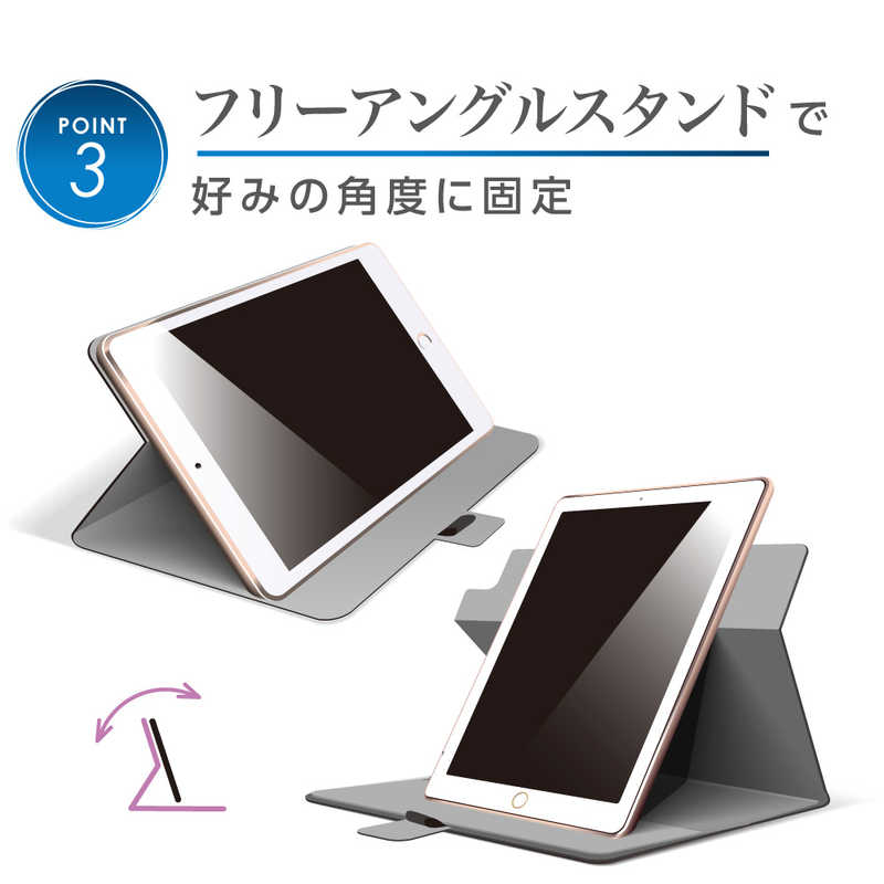 ナカバヤシ ナカバヤシ 軽量回転式カバー iPad10.2inch2019用ブルー TBC-IP1909BL TBC-IP1909BL