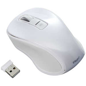 ナカバヤシ マウス ホワイト [BlueLED /3ボタン /USB /無線(ワイヤレス)] MUS-RKT172W