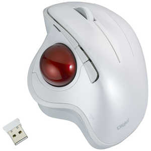 ナカバヤシ 角度可変 無線5ボタン光学式親指トラックボールマウス (光学式/無線(ワイヤレス)/5ボタン/USB) MUS-TRIF180W