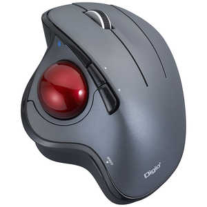 ナカバヤシ 角度可変 Bluetooth5ボタン光学式親指トラックボールマウス (光学式/無線(ワイヤレス)/5ボタン/Bluetooth) MUS-TBIF182GY