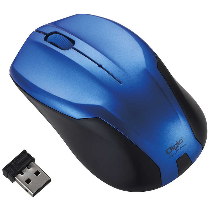 ナカバヤシ ナカバヤシ マウス ブルー [BlueLED /無線(ワイヤレス) /3ボタン /USB] MUS-RKT125GBL MUS-RKT125GBL
