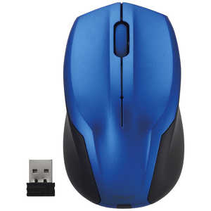 ナカバヤシ マウス ブルー [BlueLED /無線(ワイヤレス) /3ボタン /USB] MUS-RKT125GBL
