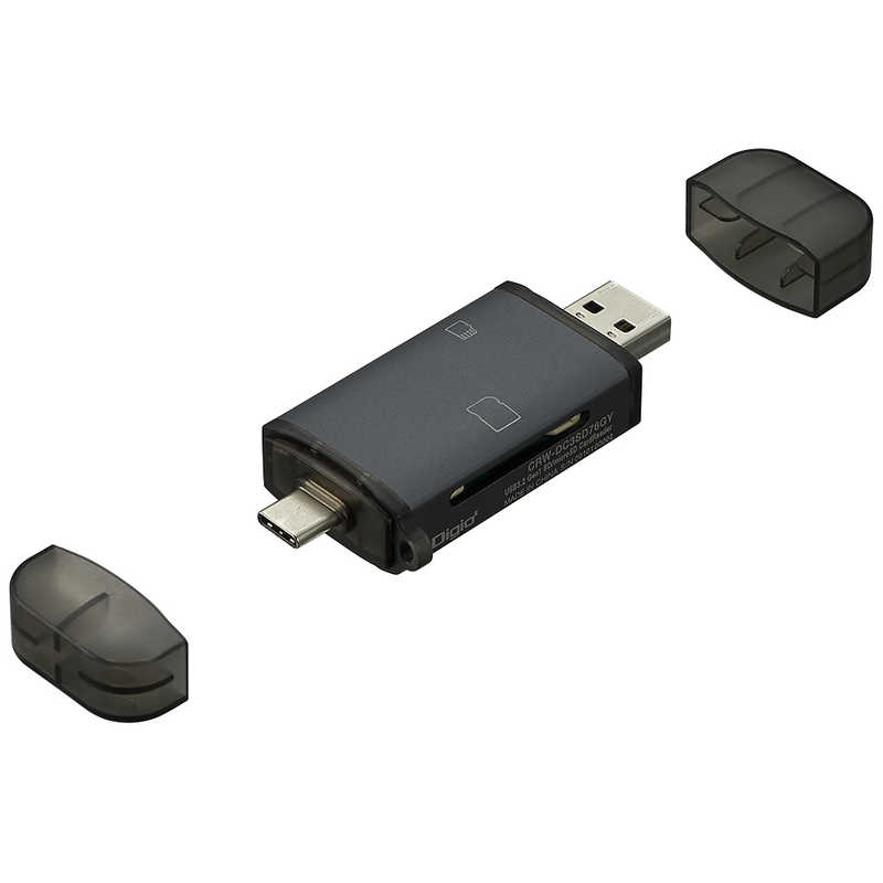 ナカバヤシ ナカバヤシ アルミカードリーダー USB3.2Gen1(3.0) Type-C&A (グレー ) CRWDC3SD76GY CRWDC3SD76GY