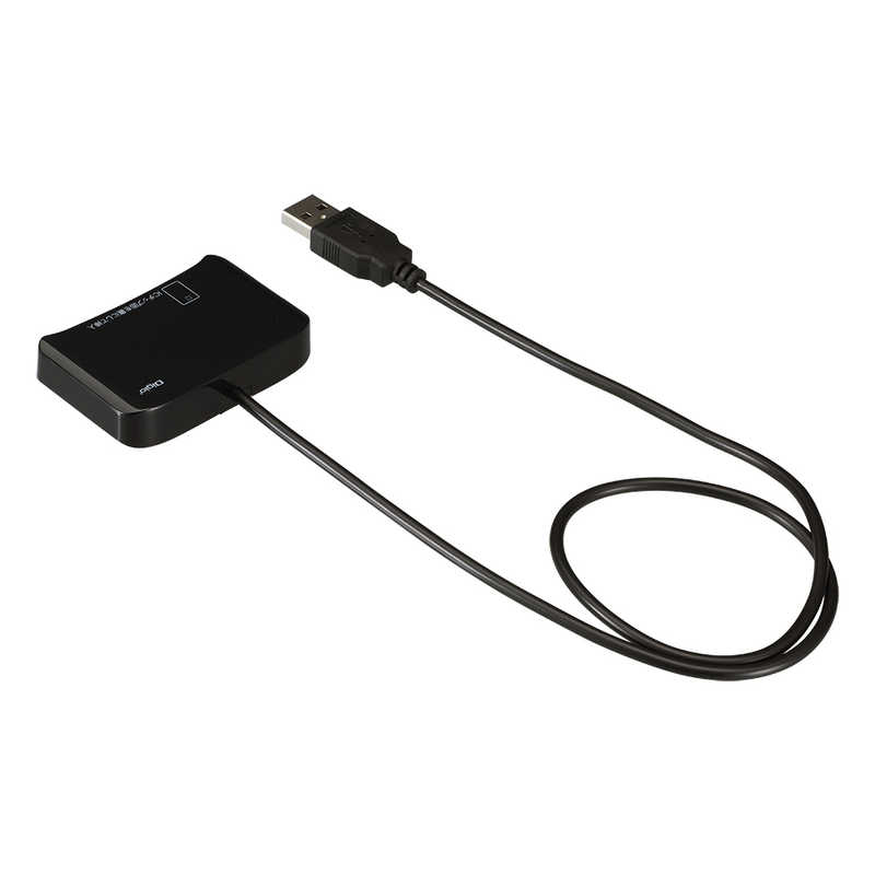 ナカバヤシ ナカバヤシ 接触型ICカードリーダーライター micoroSDカードリーダー搭載(Mac/Windows11対応) ブラック [マイナンバーカード対応] CRWICMSD77BK CRWICMSD77BK