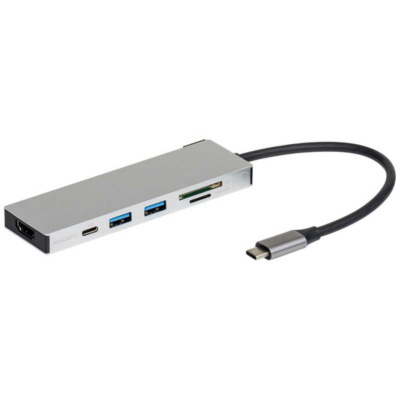 ナカバヤシ ナカバヤシ PD対応 USBType-cアルミドッキングステーション 15cm (USB Power Delivery対応) UDC01SSL UDC01SSL
