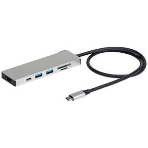 ナカバヤシ PD対応 USBType-cアルミドッキングステーション 50cm (USB Power Delivery対応) UDC01LSL