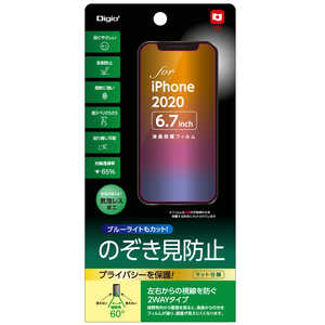 ナカバヤシ iPhone 12 Pro Max 6.7インチ対応液晶保護フィルム のぞき見防止 SMFIP204FLGPV