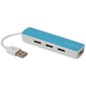 ナカバヤシ USB-Aハブ ブルー [バスパワー /4ポート /USB2.0対応] UH-2514BL