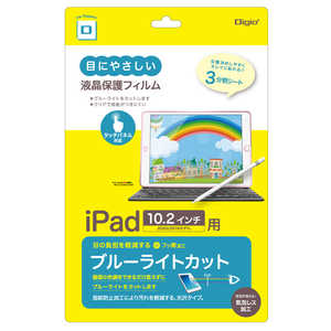 ナカバヤシ 10.2インチ iPad(第8/7世代)用 ブルーライトカットフィルム 光沢透明 TBFIP20FLKBCG