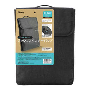 ナカバヤシ ノートパソコン / タブレットPC対応 [11.6インチ] インナーバッグ ブラック SZCFC112105BK
