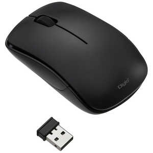 ナカバヤシ マウス Digio2 [BlueLED /無線(ワイヤレス) /3ボタン /USB] ブラック MUS-RKT186BK