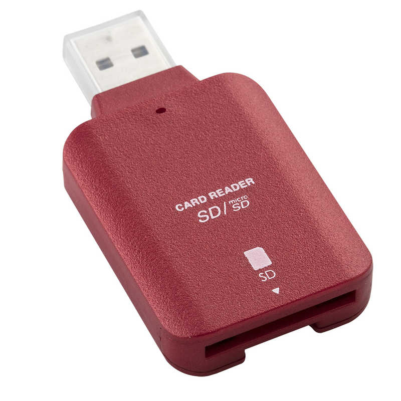 ナカバヤシ ナカバヤシ microSD/SDカード専用カードリーダー Digio2 (レッド) (USB3.0) CRW-3SD72R CRW-3SD72R