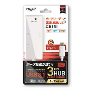 ナカバヤシ USBハブ COM-C3SD023W ホワイト