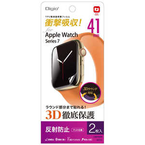 ʥХ䥷 AppleWatch Series7 41mmѱվݸե ȿɻ SMWAW411TFLG