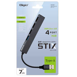 ʥХ䥷 USB-Aϥ STIX(Chrome/Mac/Windows11б) 졼 [Хѥ /4ݡ /USB 3.2 Gen1б] UH-3254GY