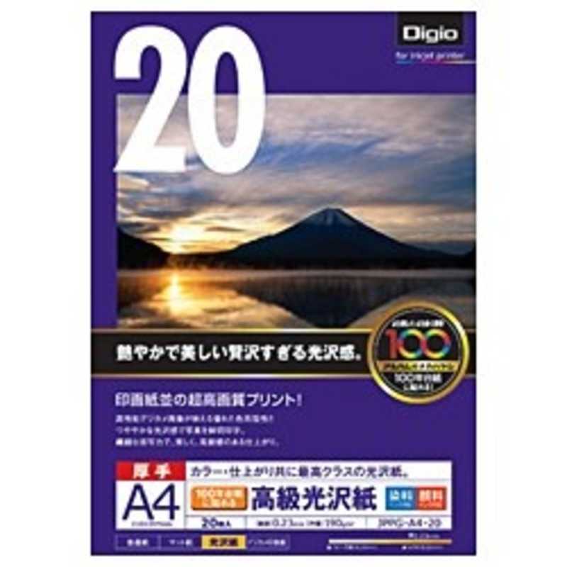 ナカバヤシ ナカバヤシ Digio100年台紙に貼れる高級光沢紙(A4サイズ･20枚)JPPG-A4-20 JPPG‐A4‐20 JPPG‐A4‐20