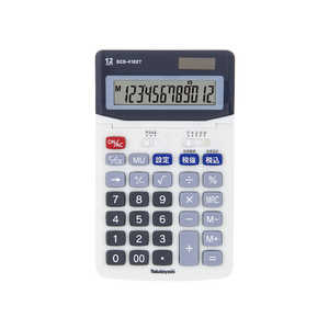 ナカバヤシ 電卓デスクトップスタンダードMサイズ12桁 [12桁 /W税率対応] ECD4102TLG