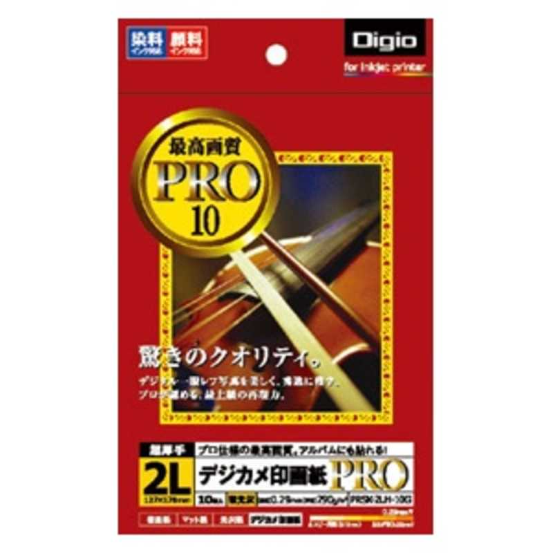 ナカバヤシ ナカバヤシ Digio デジカメ印画紙Pro(2L･10枚) PRSK2LH10G PRSK2LH10G
