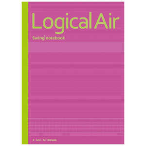 ナカバヤシ ロジカルエアー(軽量ノート) ピンク (B5・B罫(6mm)・30枚) ノ-B546BP