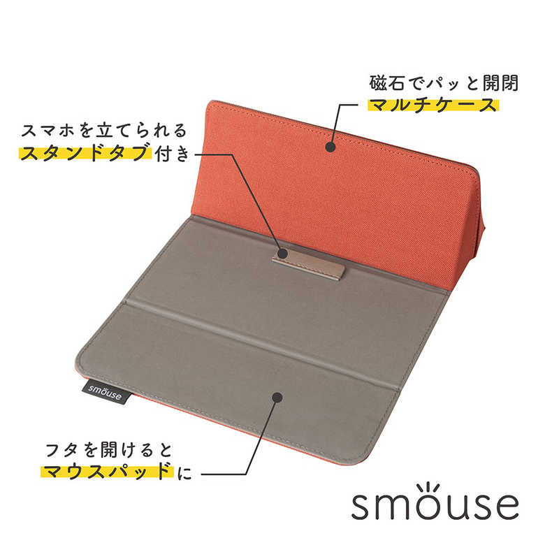 ナカバヤシ ナカバヤシ スマウス マウスパッド付きマルチケース SMMC01D SMMC01D