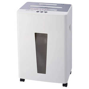 ナカバヤシ パーソナルシュレッダ ノイズレス クロスカット ホワイト [クロスカット/A4サイズ/CDカット対応] NSE-NLC01W