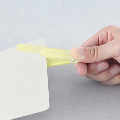 ナカバヤシ パタップ シリコンブックマーカー クリアイエロー DSB-PTP