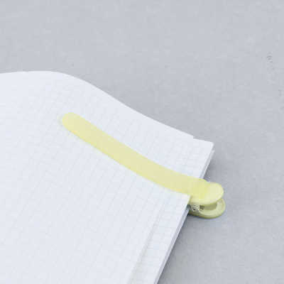 ナカバヤシ パタップ シリコンブックマーカー クリアイエロー DSB-PTP