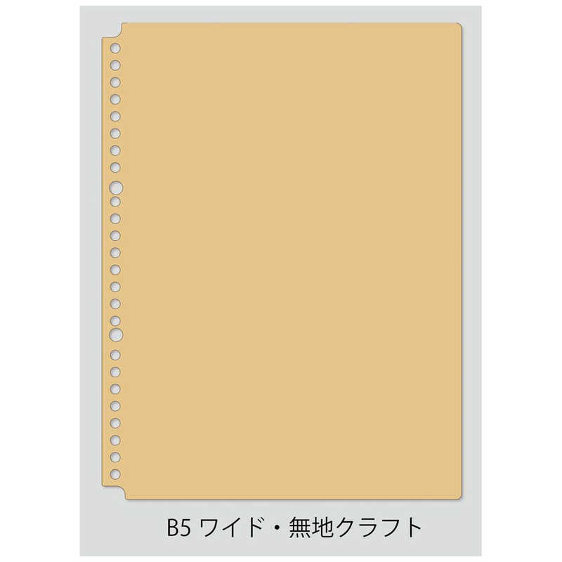 ナカバヤシ ナカバヤシ ロジカル はれるんワイドリーフB5無地  LLB507WKR LLB507WKR