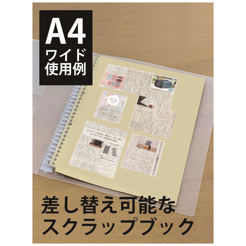 ナカバヤシ ナカバヤシ ロジカル はれるんワイドリーフB5無地  LLB507WKR LLB507WKR