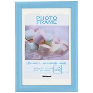 ナカバヤシ 樹脂製(PVC)フォトフレーム KG判/L判(ブルー) フ-TPS-201-B ナカバヤシ 樹脂製(PVC)フォトフレーム KG判/L判(ブルー) フ-TPS-201-B